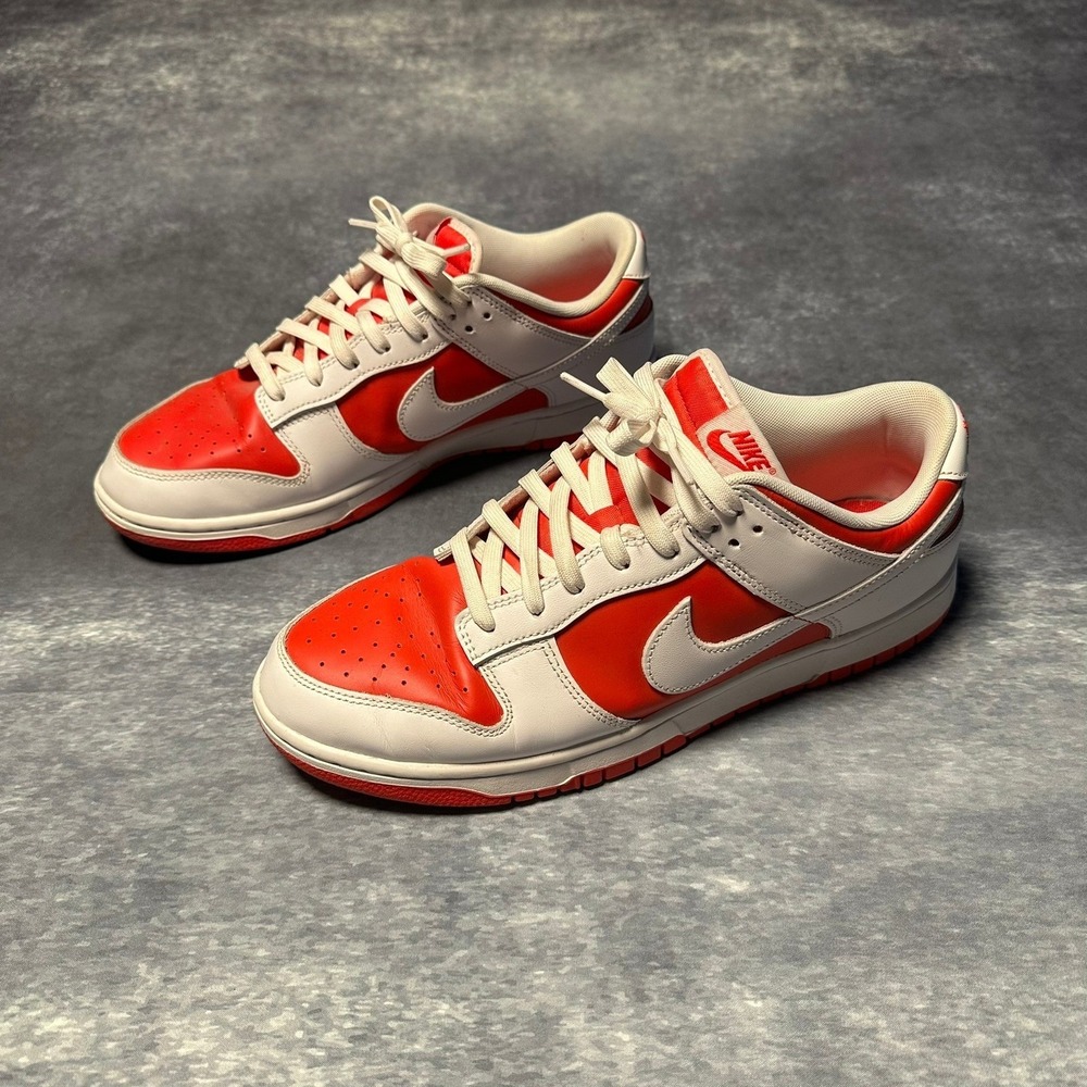 Nike‎ Dunk Low Championship Red White Red Men's Sneakers Size US 11.5 DD1391-600
